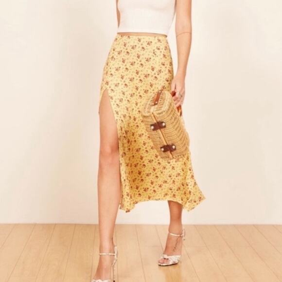 Reformation Dresses & Skirts - Reformation Zoe Midi Skirt Size 0